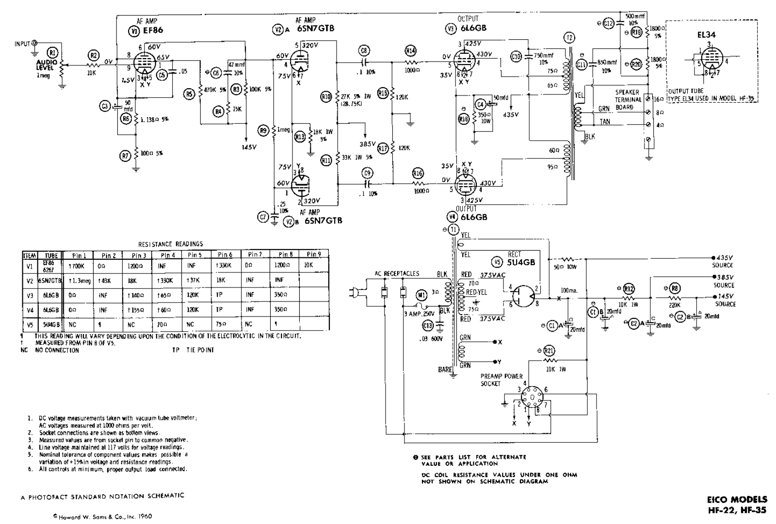 Eico hf22 schematic