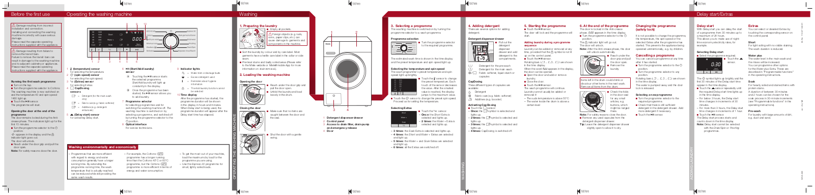 Miele WCA 020 Brief operating instructions