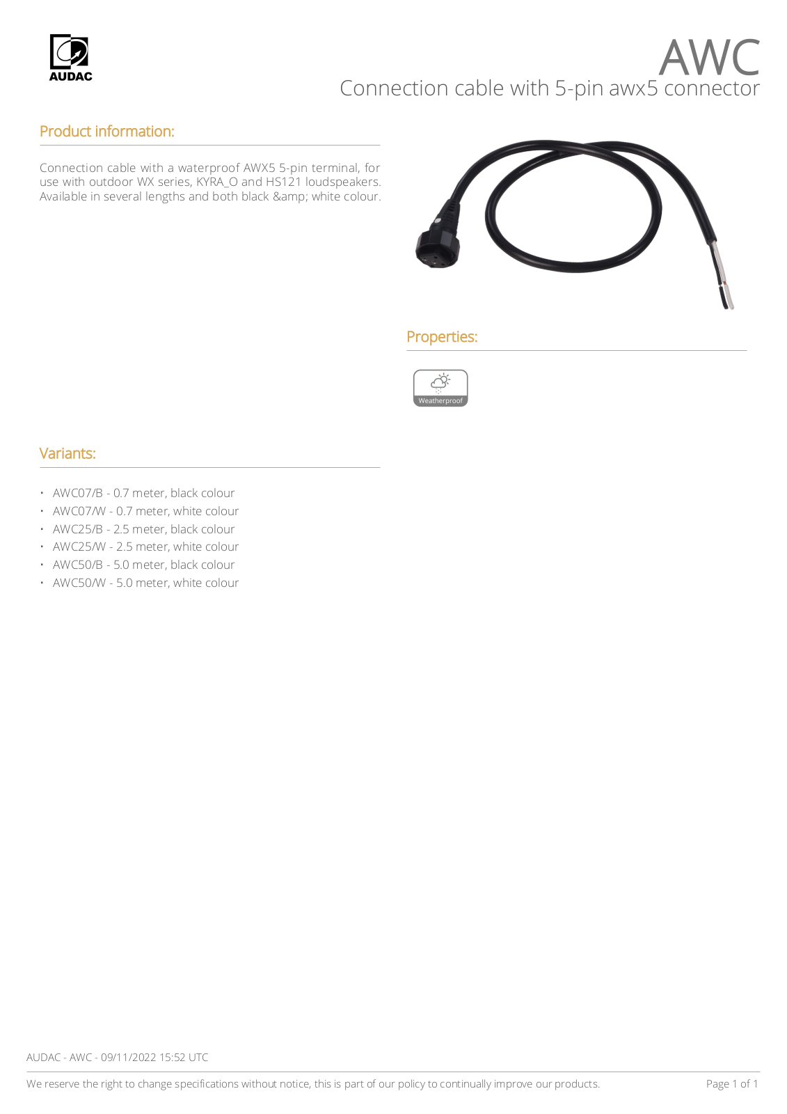 Audac AWC User guide - ManualMachine.com