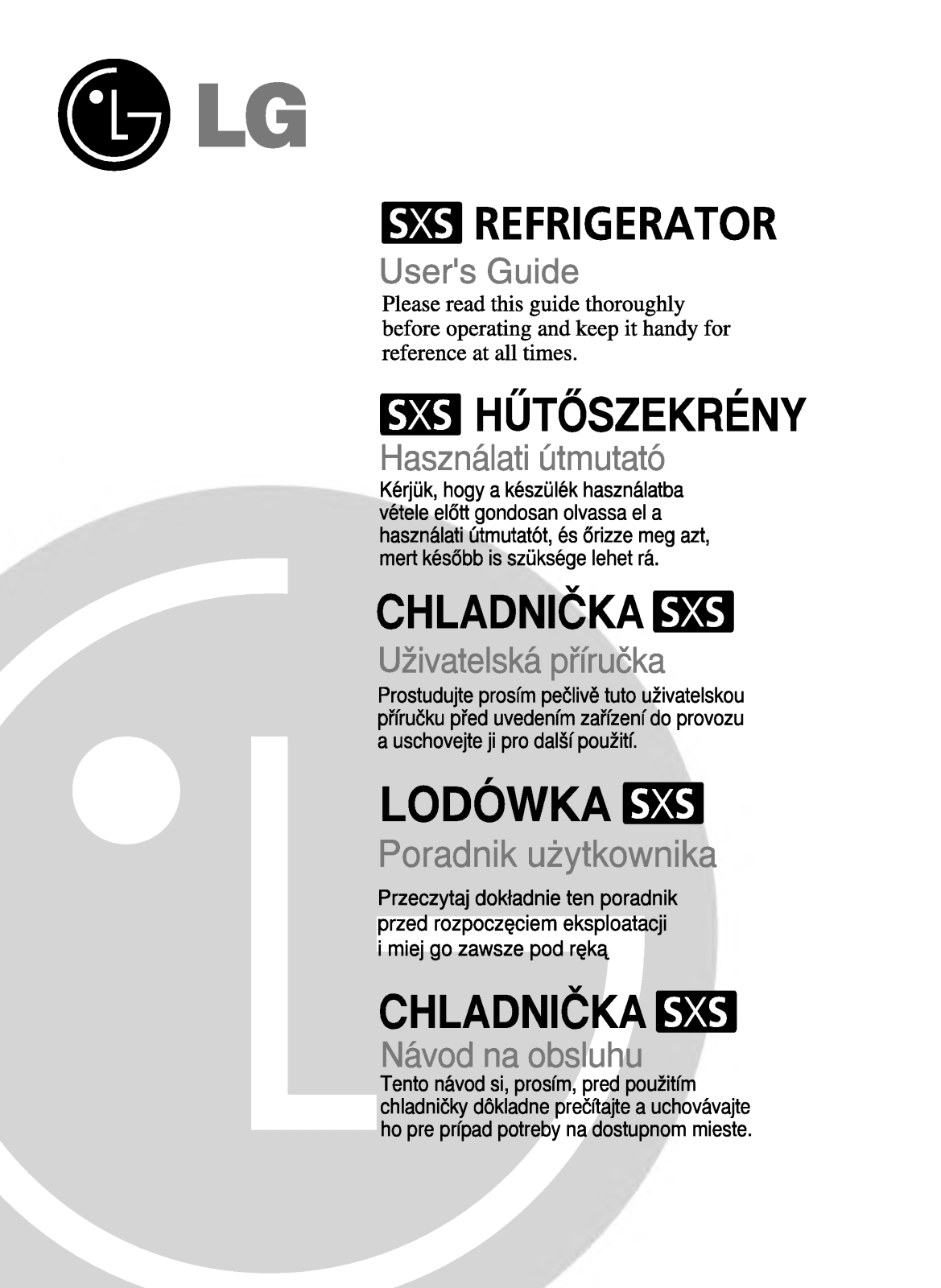 Lg GR-A207CTBA User Manual