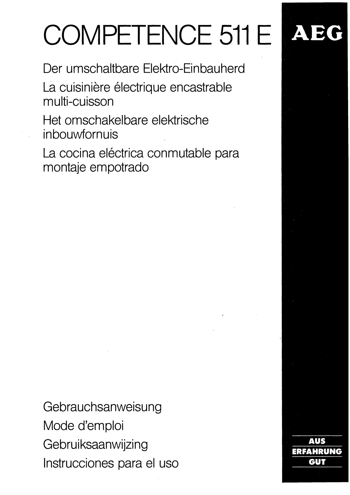 Aeg 511E User Manual