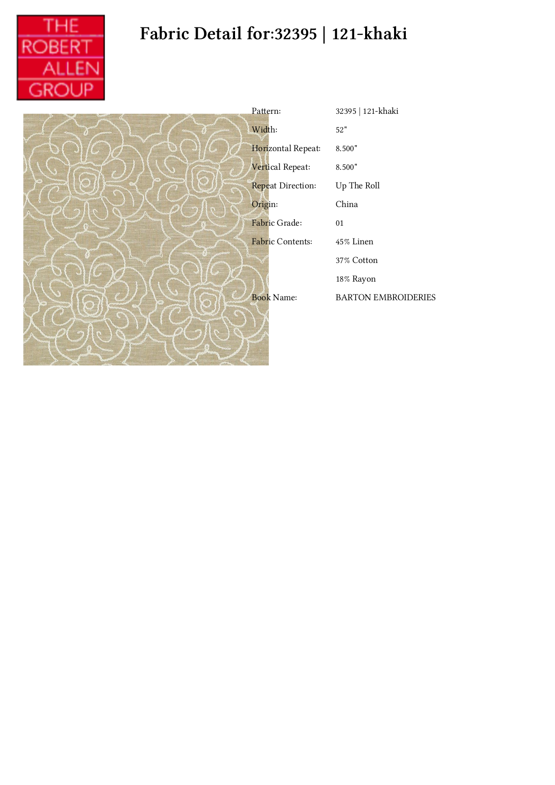 Duralee CRAL6269 Specifications - ManualMachine.com