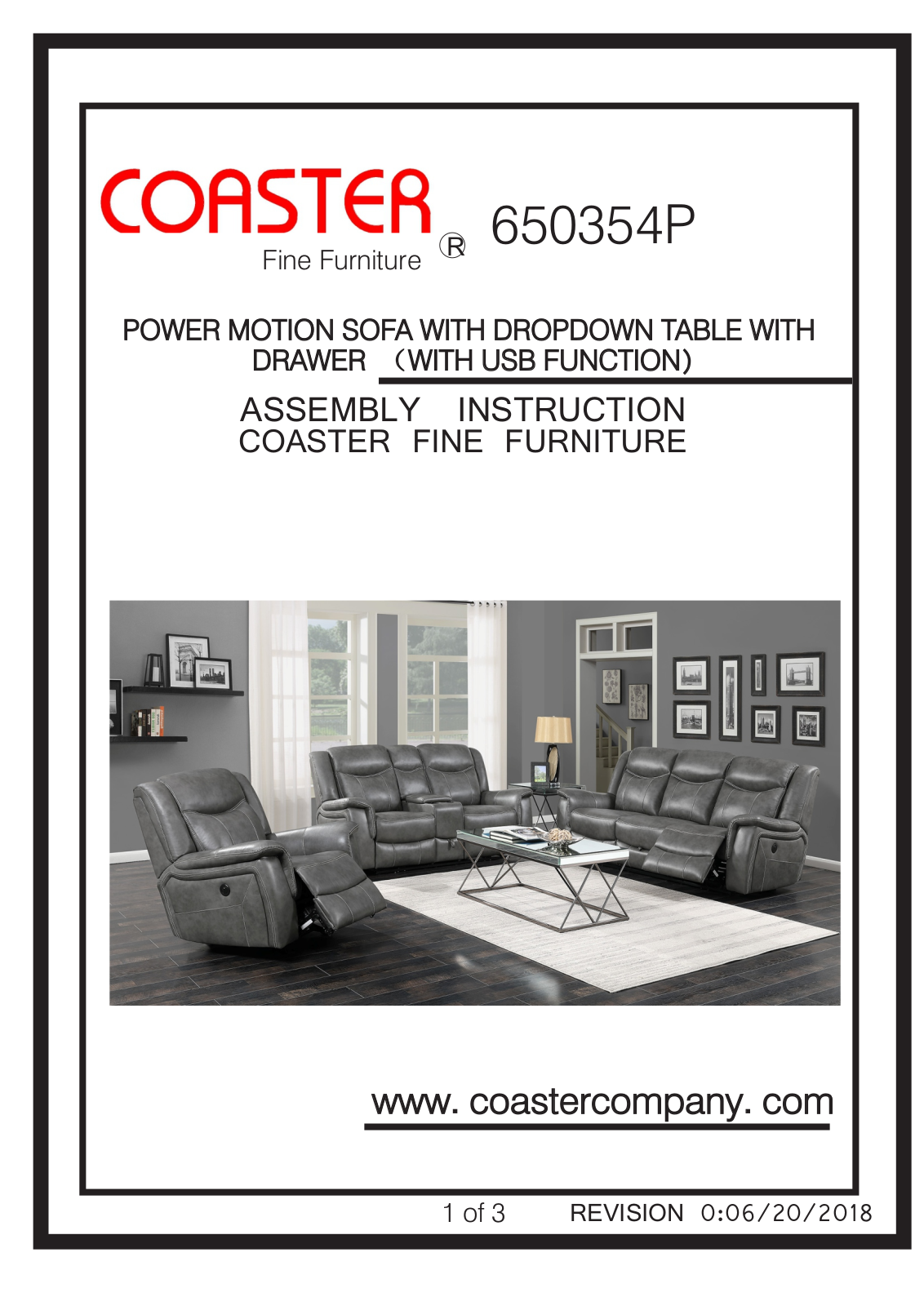 Coaster 650354P Assembly Guide - ManualMachine.com