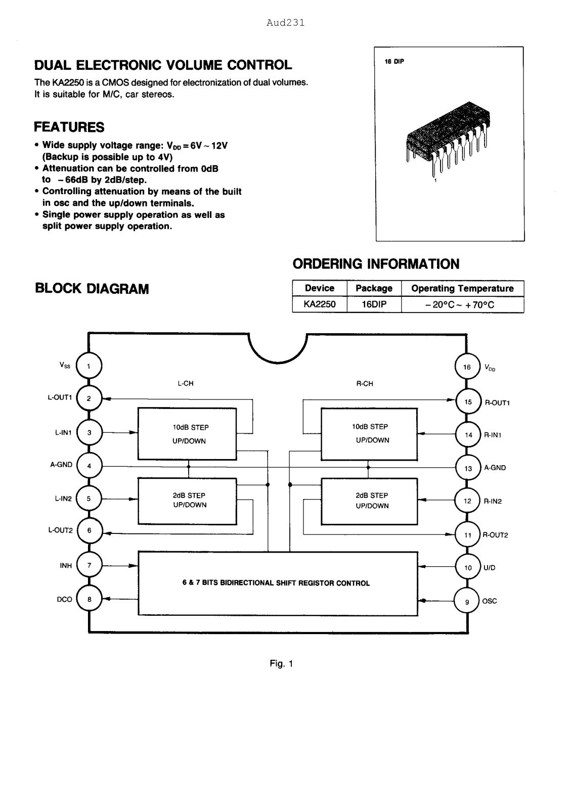 Samsung KA2250 Datasheet