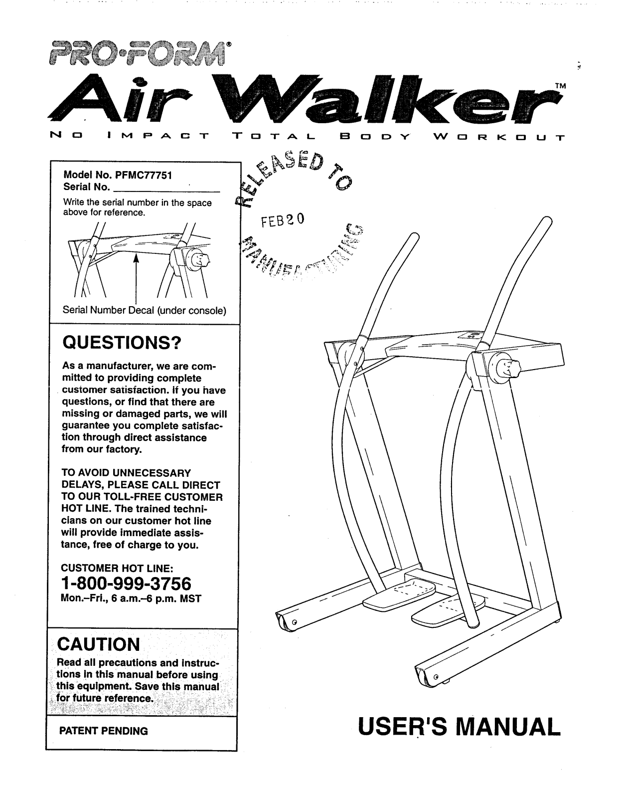 ProForm QVMC77751, PFMC77751 User Manual