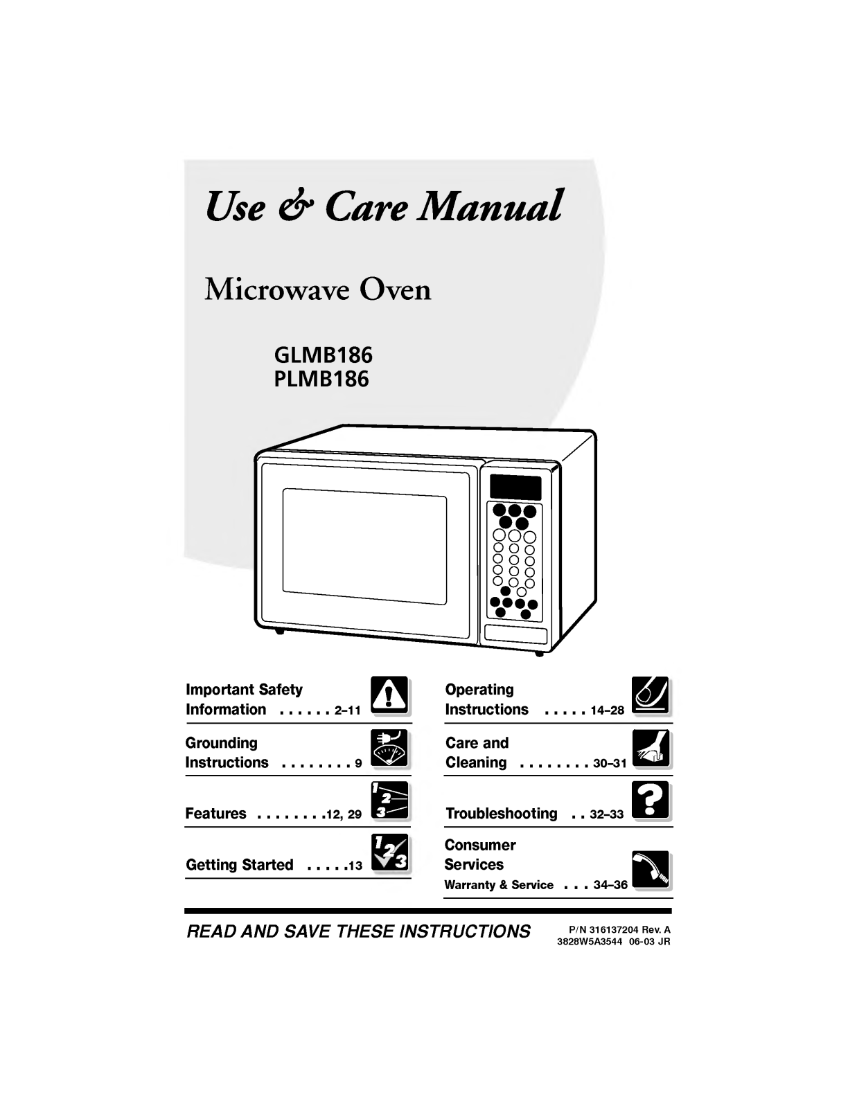 LG GLMB186CS, GLMB186KB, GLMB186CB, PLMB186CC, GLMB186KS User Manual