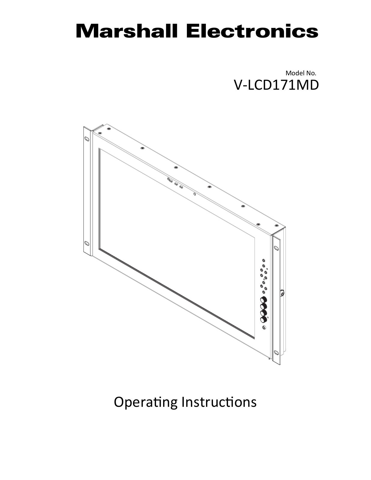 Marshall Electronics V-LCD171MD, V-LCD171MD-3G, V-LCD171MD-3G-DT Users Manual