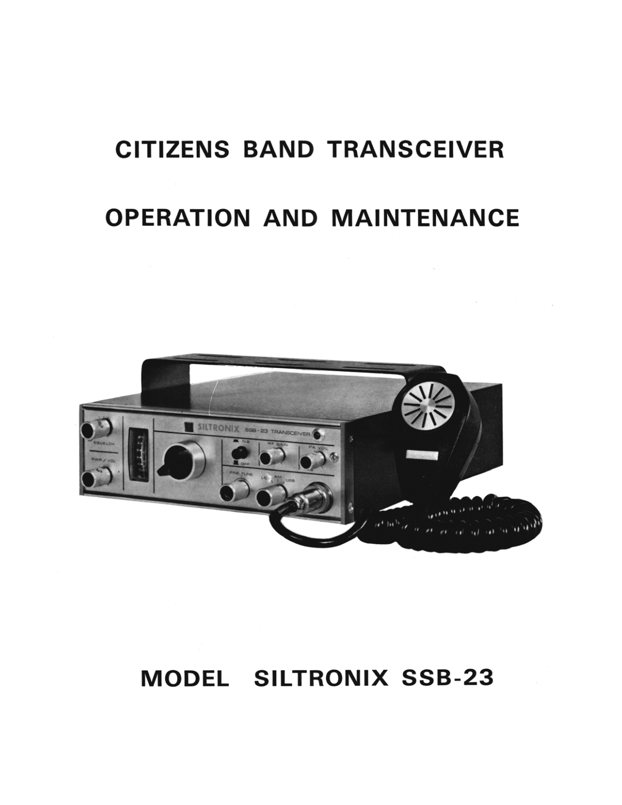 Inne siltronix ssb23 Owners