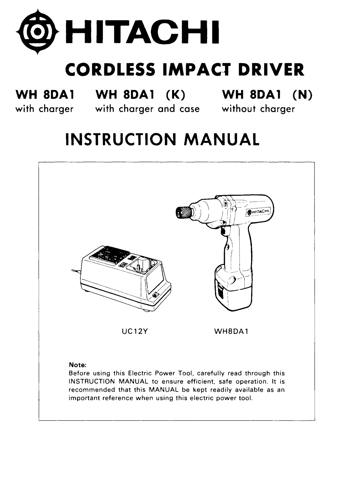 Hitachi WH8DA1 PARTS LIST