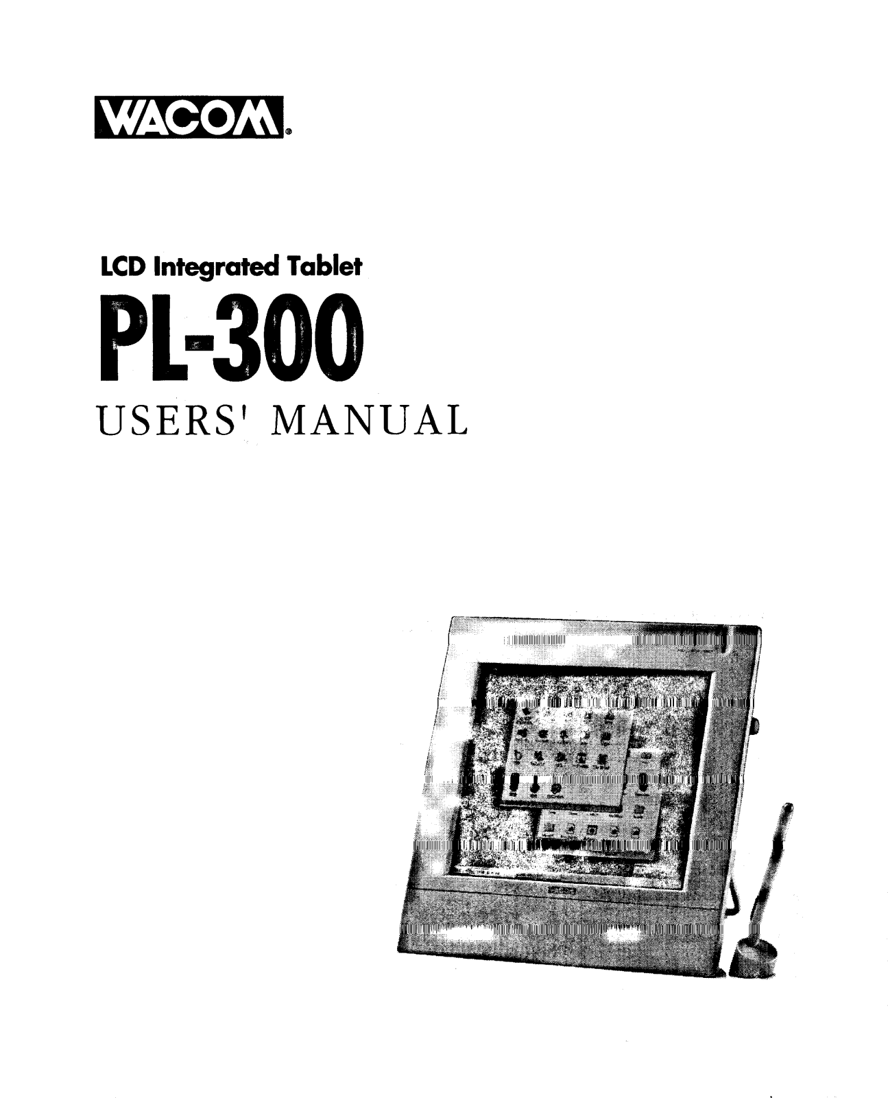 Wacom PL-300 User Manual