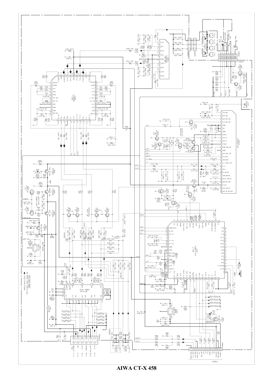 AIWA ai218, ai258, ai458 Service Manual