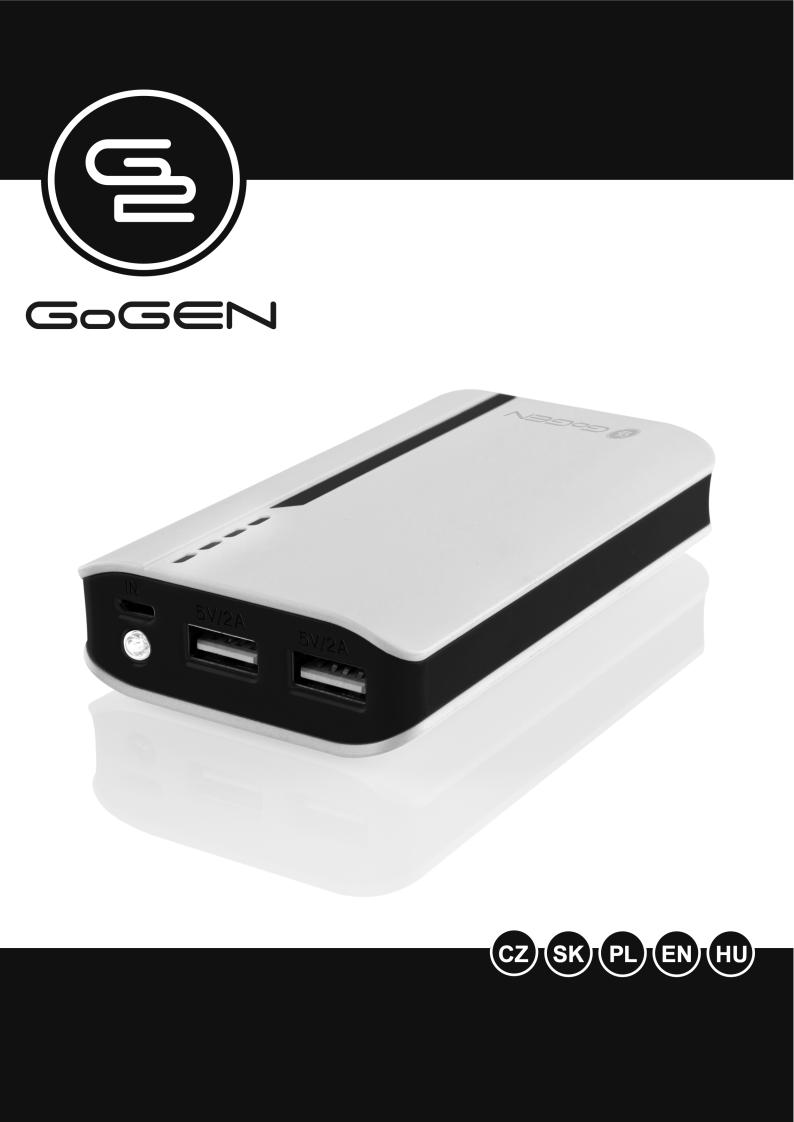 GoGEN PB 60001 WP, PB 60001 WB User Manual