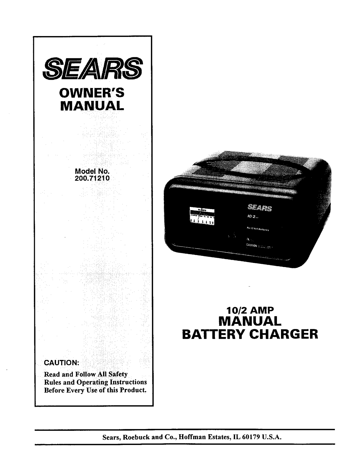 Sears 200.7121 User Manual - ManualMachine.com