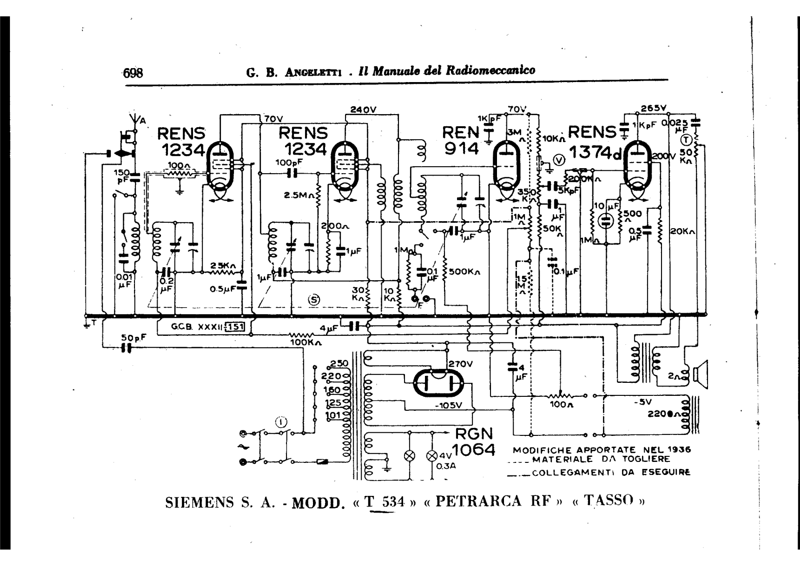 Siemens t 534 schematic