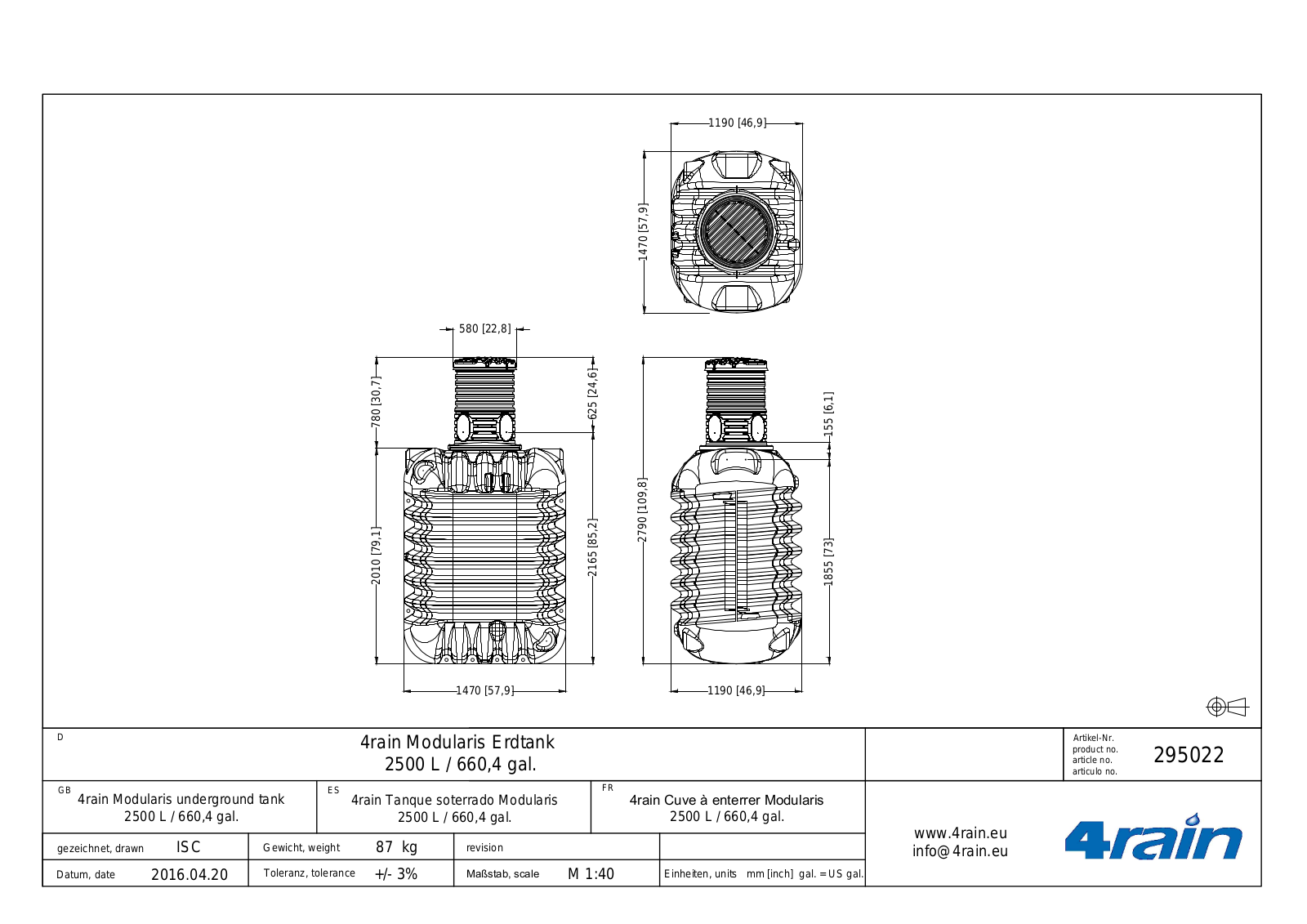 4rain 2500 L Service Manual