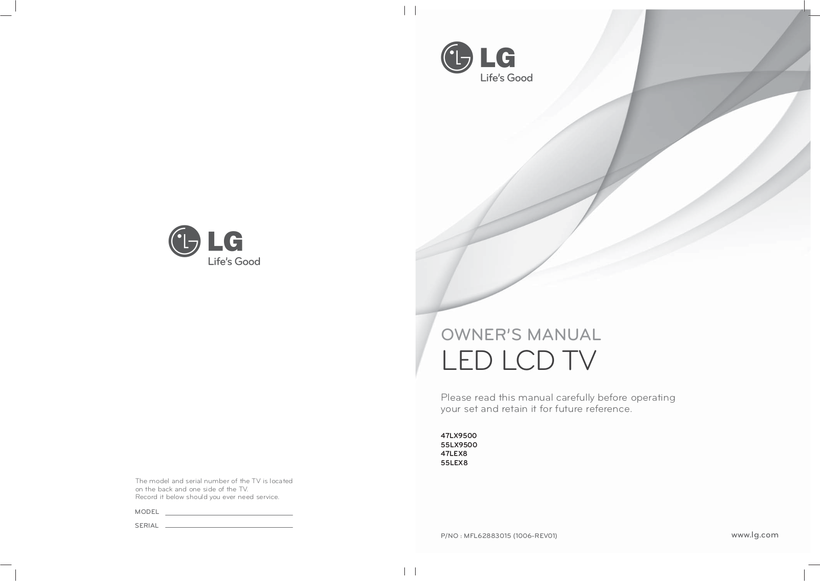 LG 55LX9500, 47LX9500 Owner's Manual