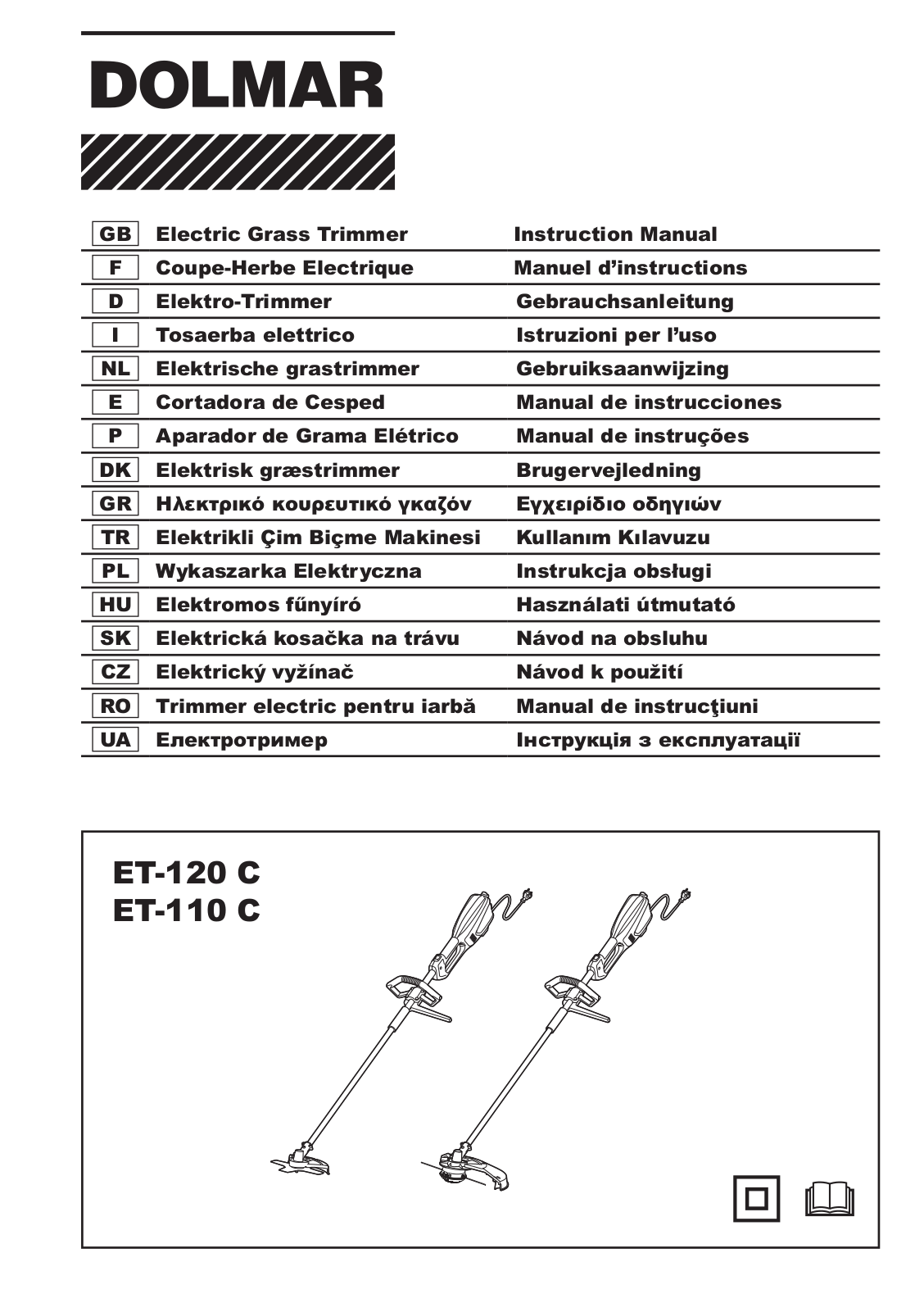 Dolmar ET-120 C, ET-110 C Instruction Manual