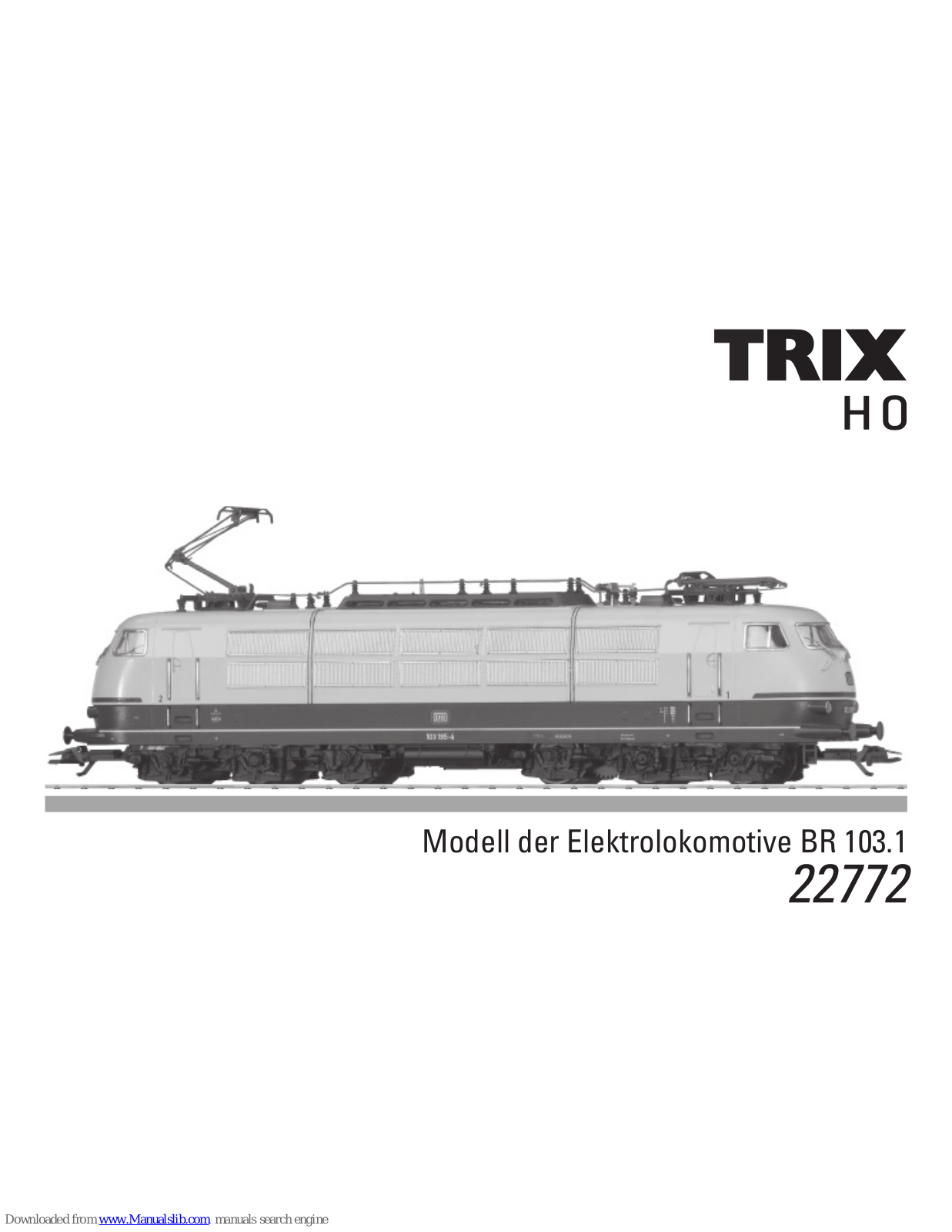 Trix BR 103.1 User Manual