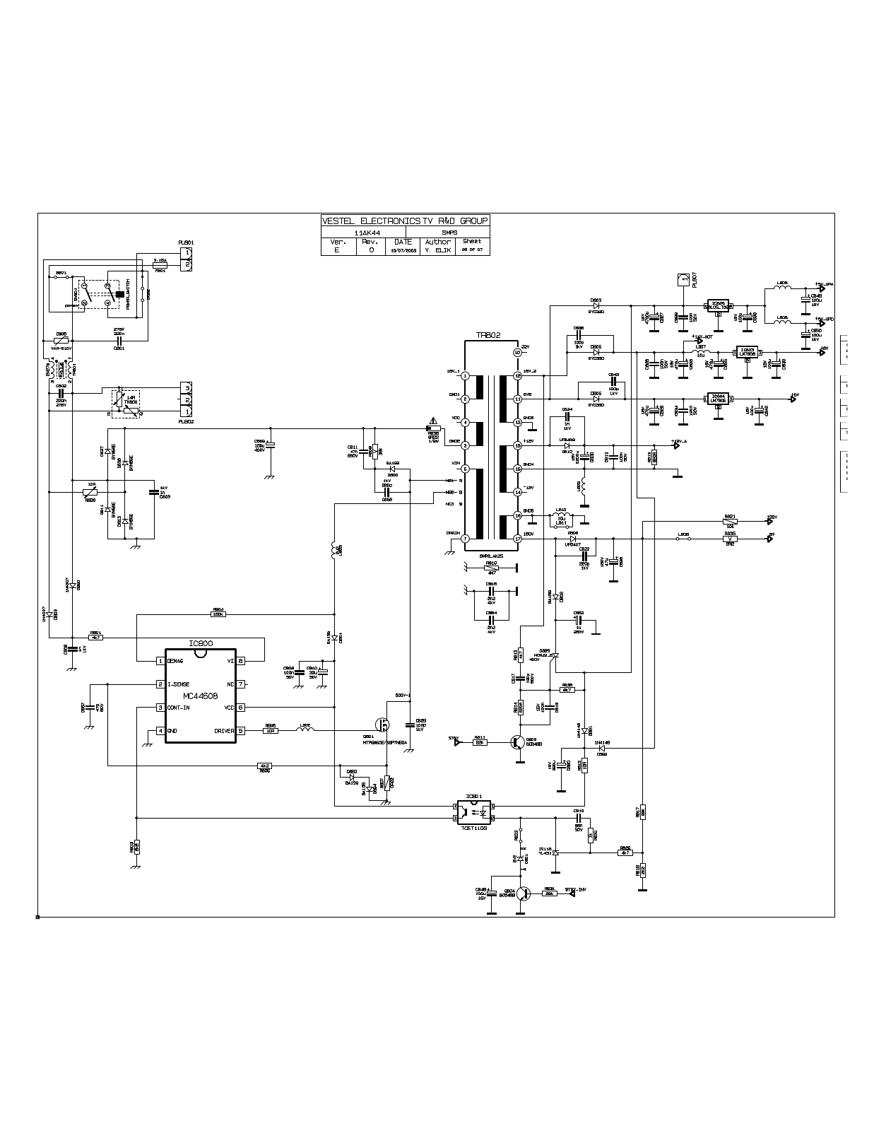 VESTEL 11AK44 Service Manual