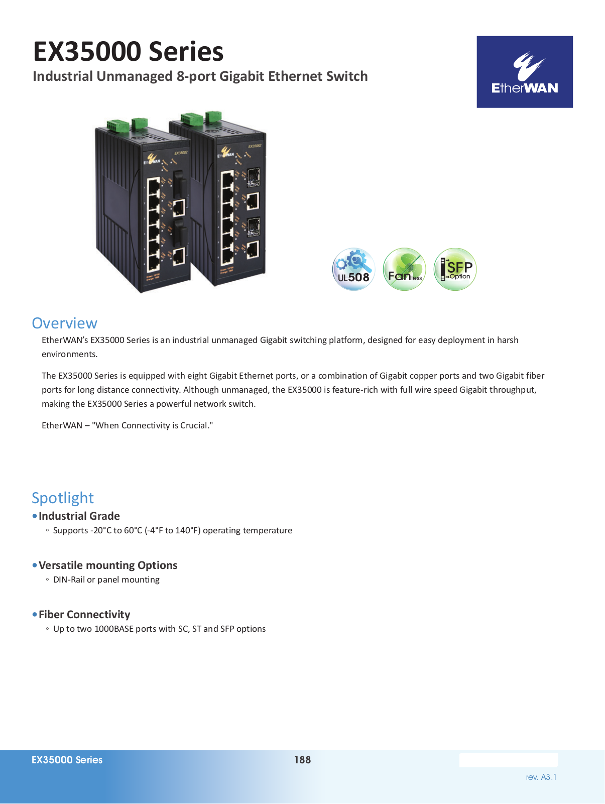 EtherWan EX35000 Series Data Sheet