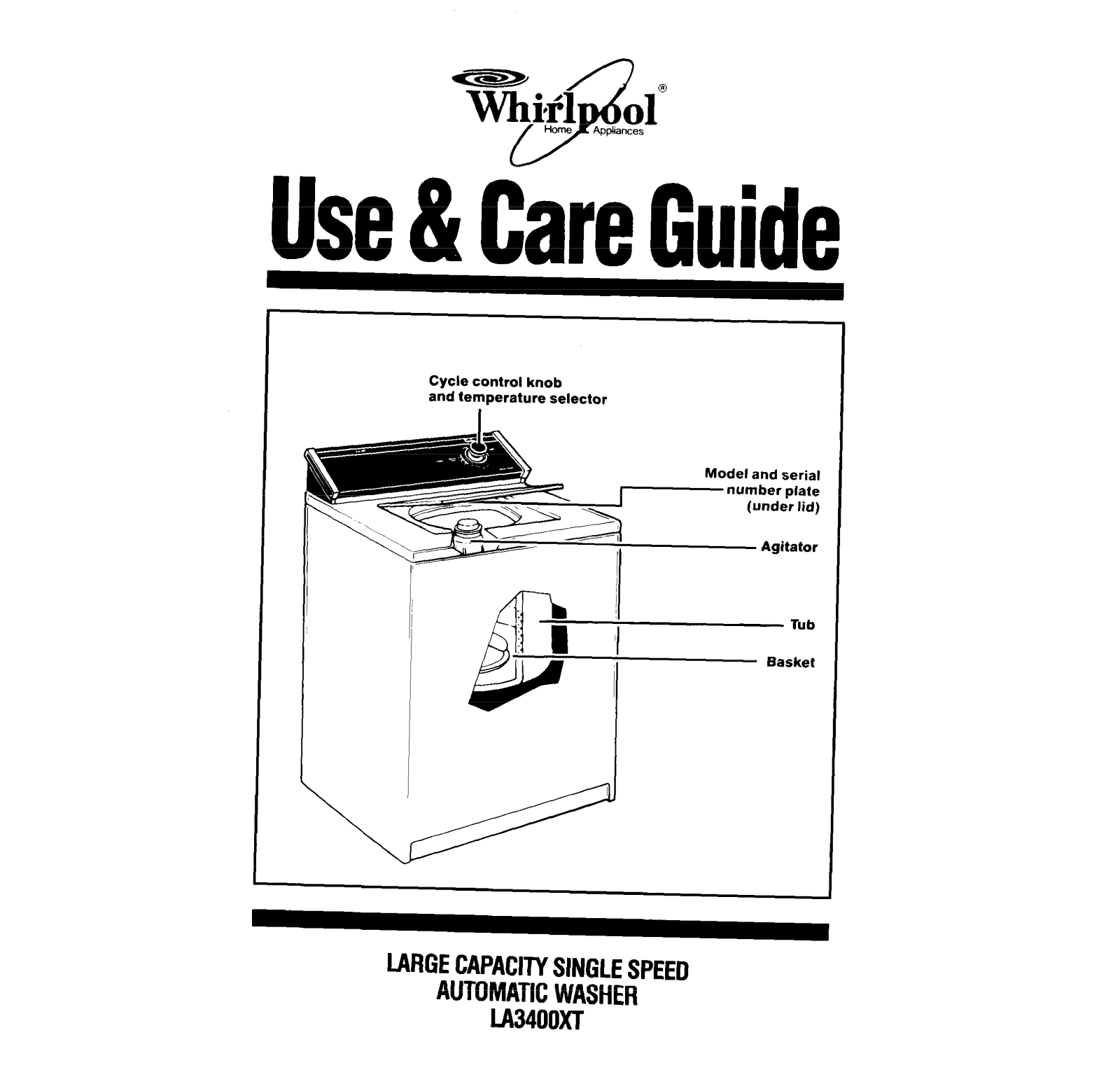 Whirlpool LA3400XT User Manual - ManualMachine.com