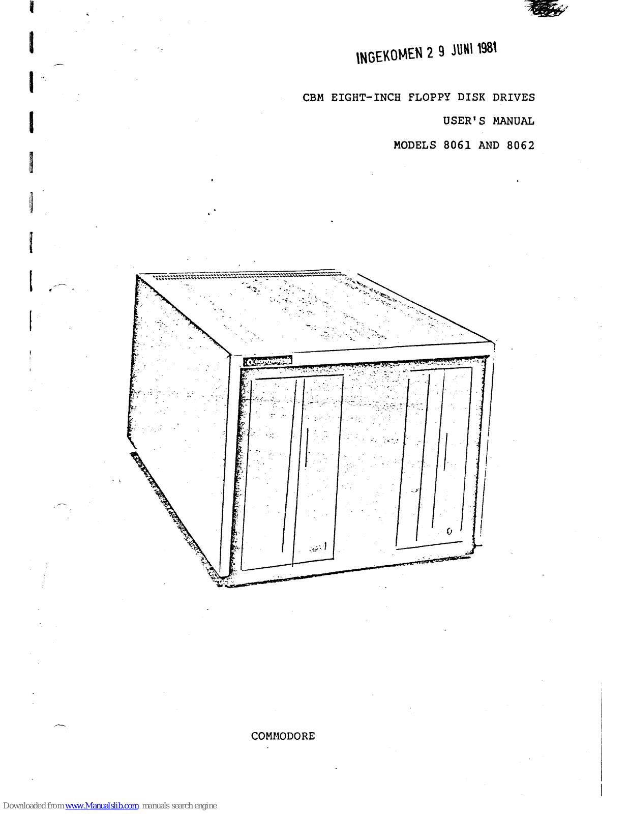 CBM 8061, 8062 User Manual