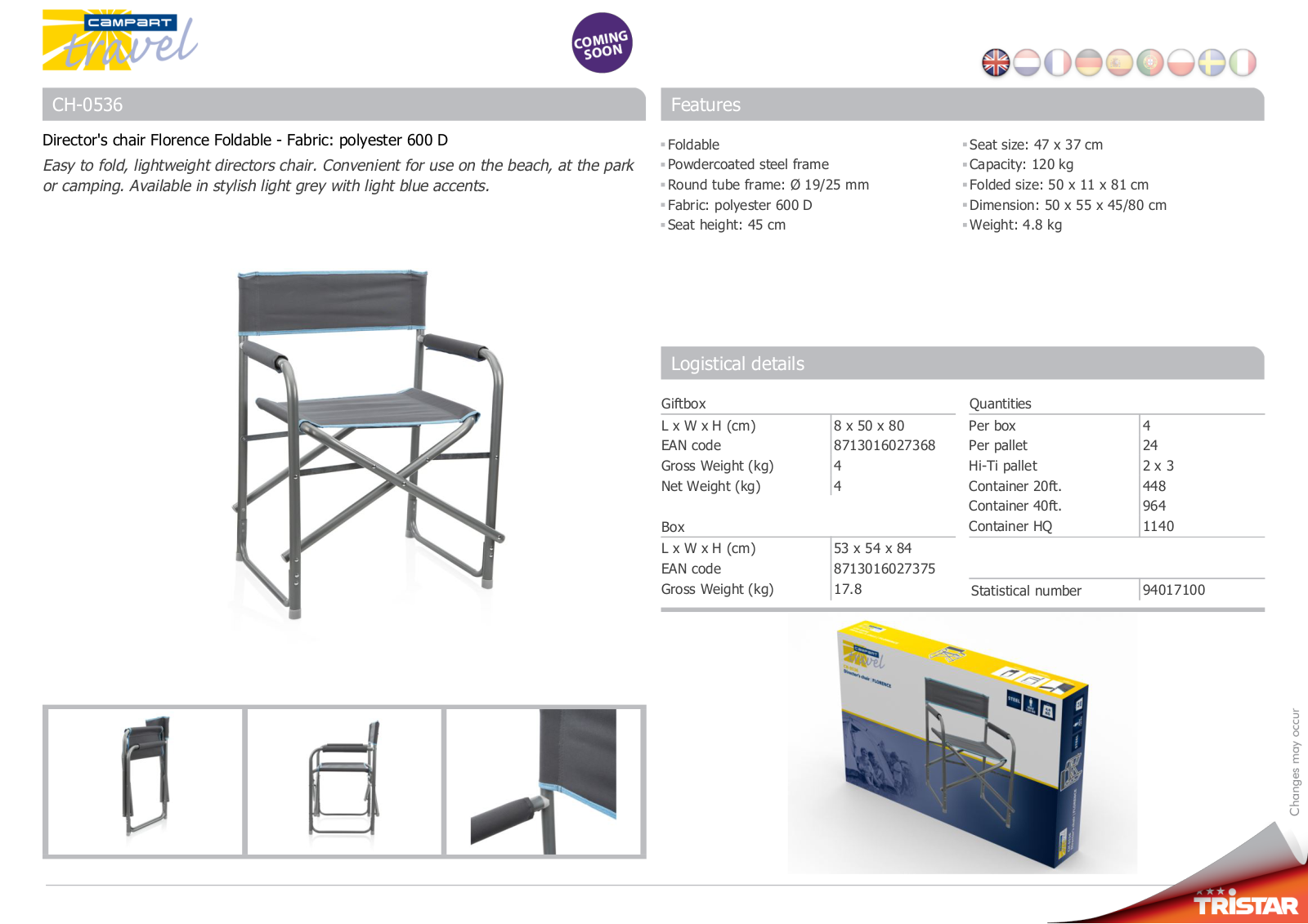 Tristar CH-0536 User Manual