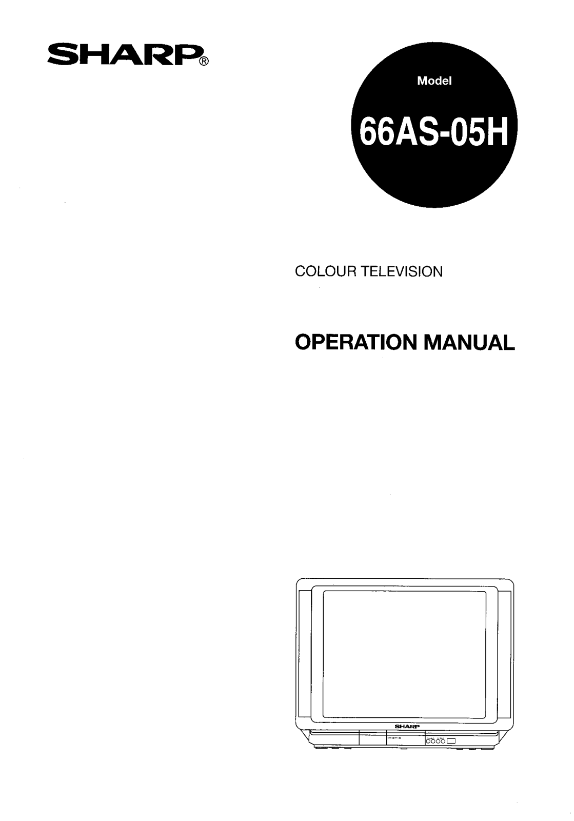 Sharp 66AS05H User Manual