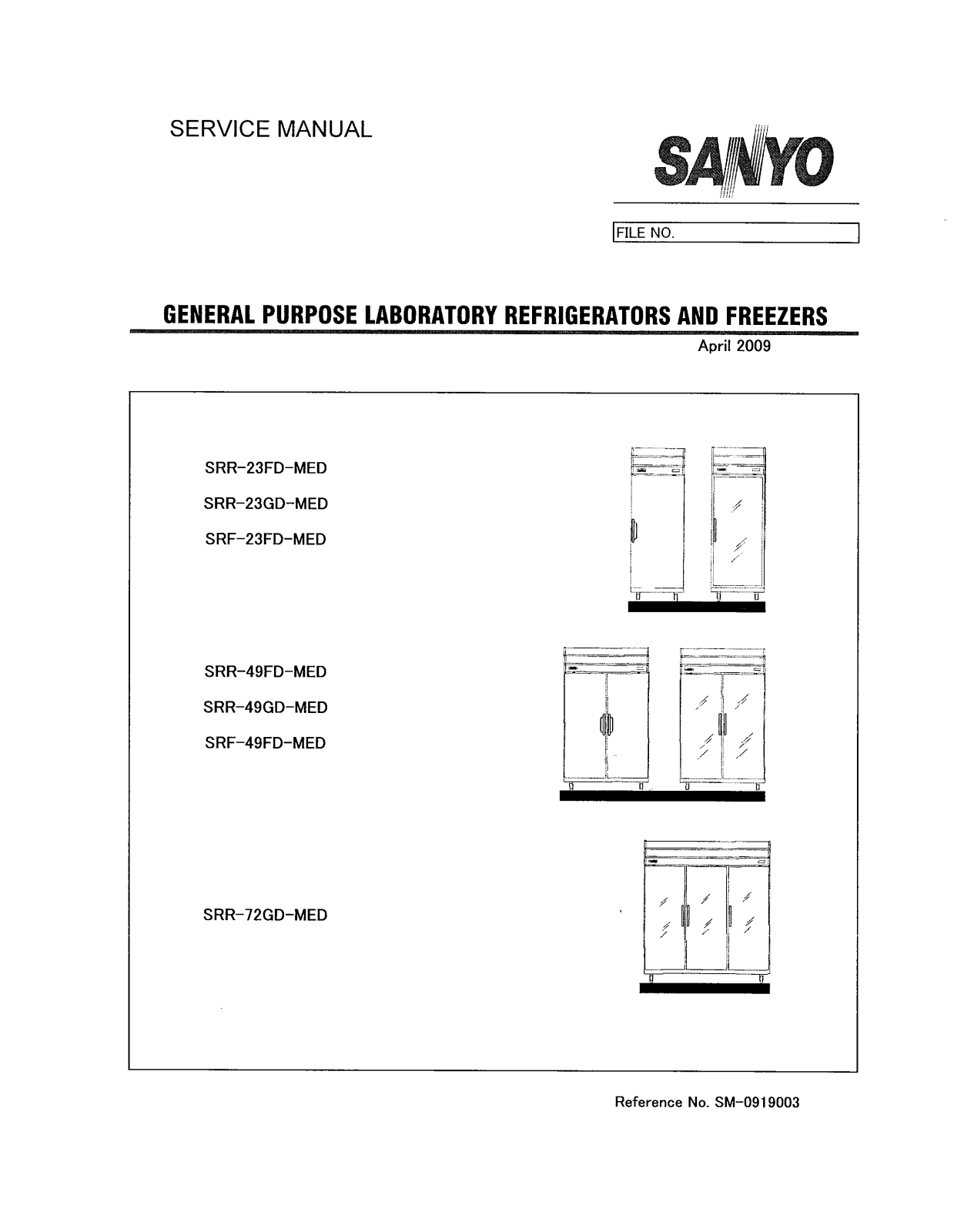 Sanyo SRF-23FD-MED Service Manual