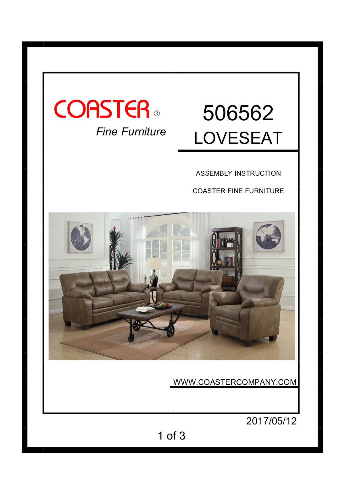 Coaster 506562 Assembly Guide - ManualMachine.com