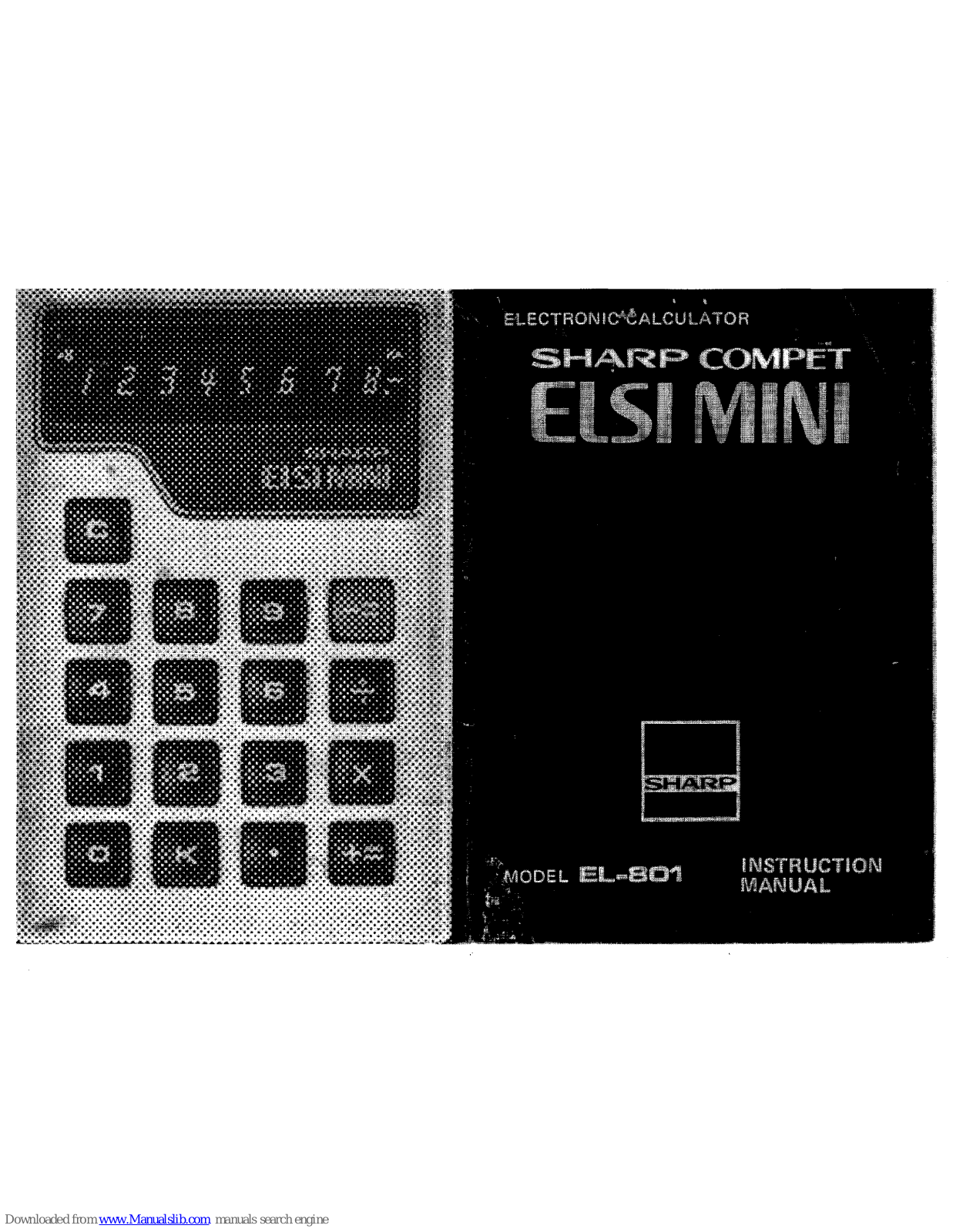 Sharp EL-801 Instruction Manual - ManualMachine.com