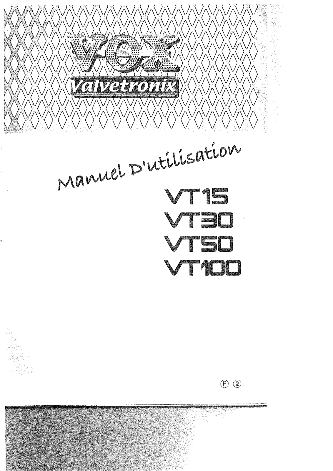 VOX VT100, VT15, VT30, VT50 User Manual
