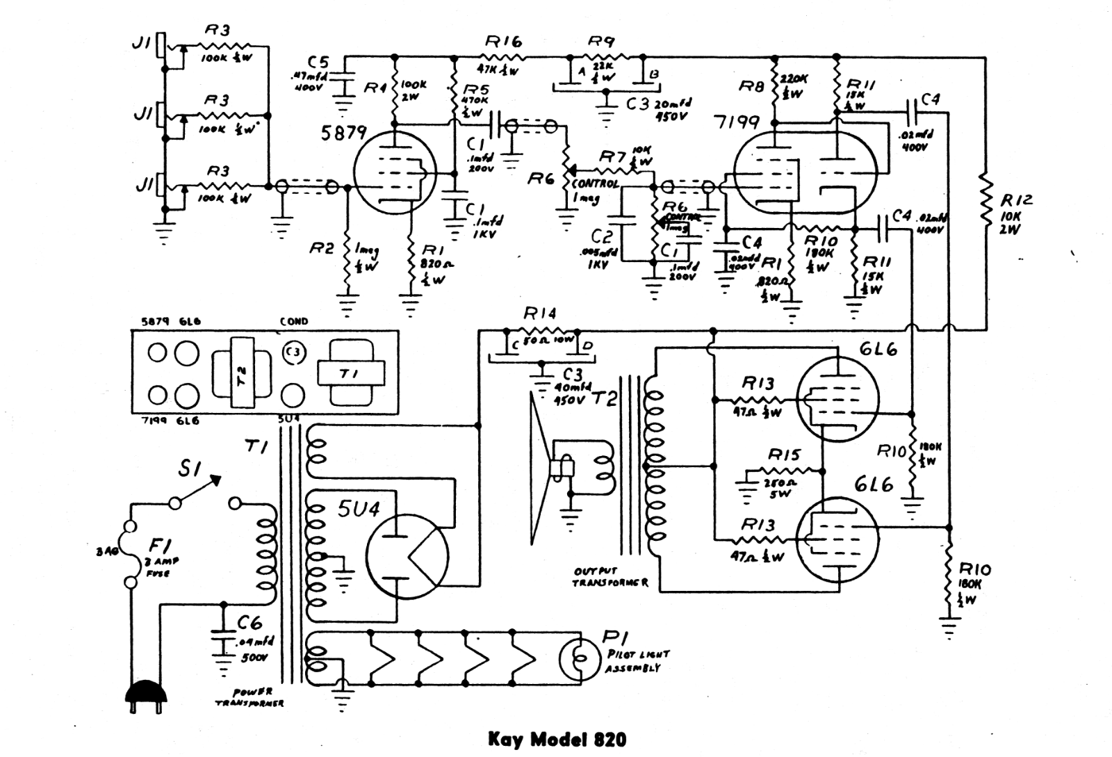 Kay 820 schematic