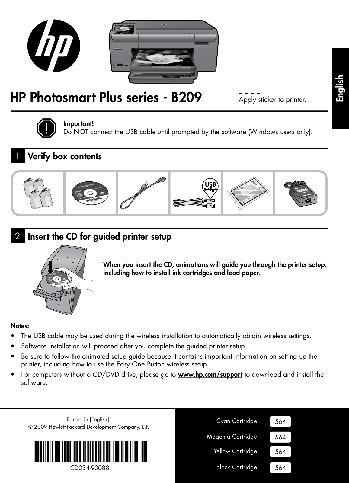 Hp PHOTOSMART B209A, PHOTOSMART B209C User Manual