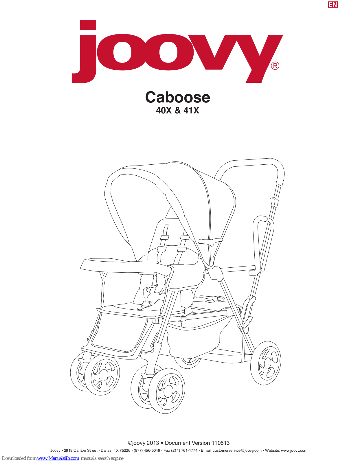 Joovy Caboose 40X, Caboose 41X User Manual