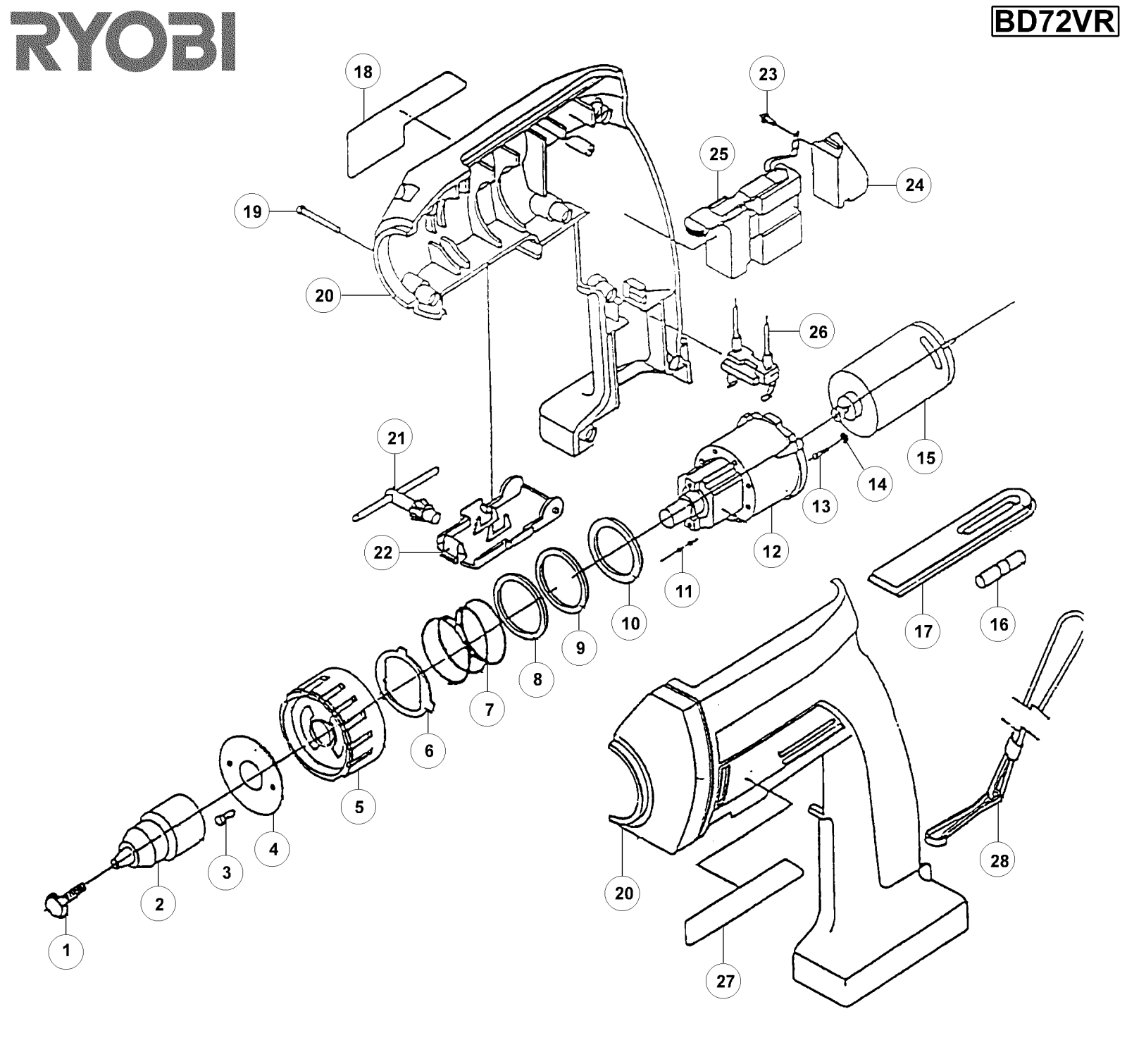 Ryobi BD72VR User Manual