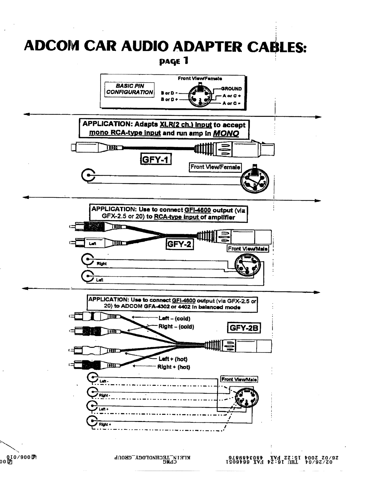 Adcom GFY-3 Schematic