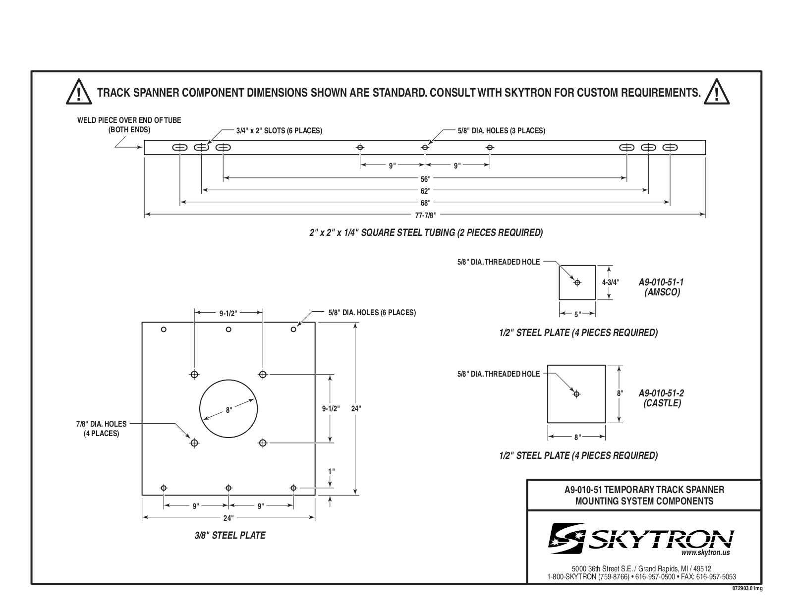 Skytron Mounting and Track Spanner User manual - ManualMachine.com