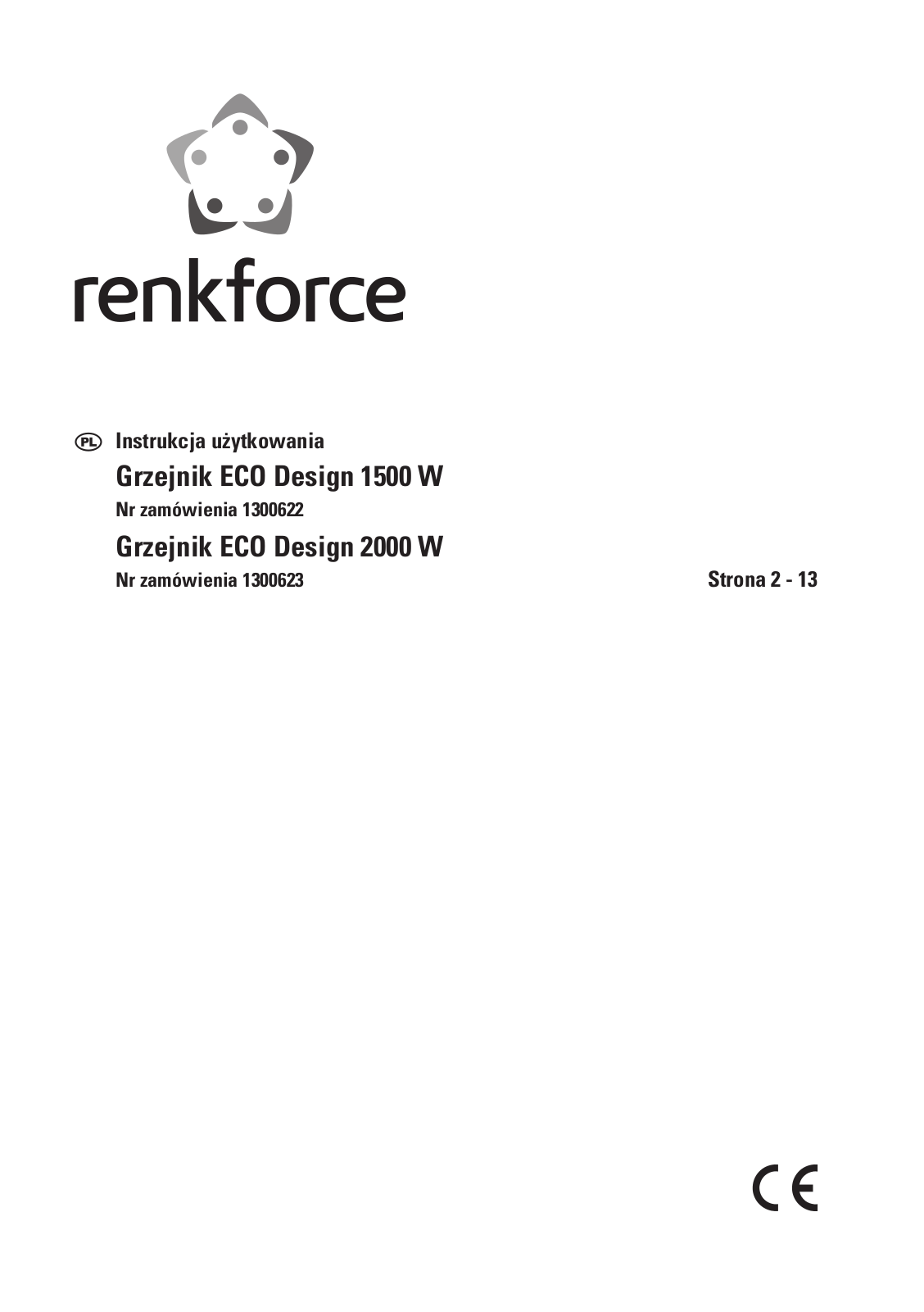 Renkforce Luma 1500 W, Luma 2000 W User guide