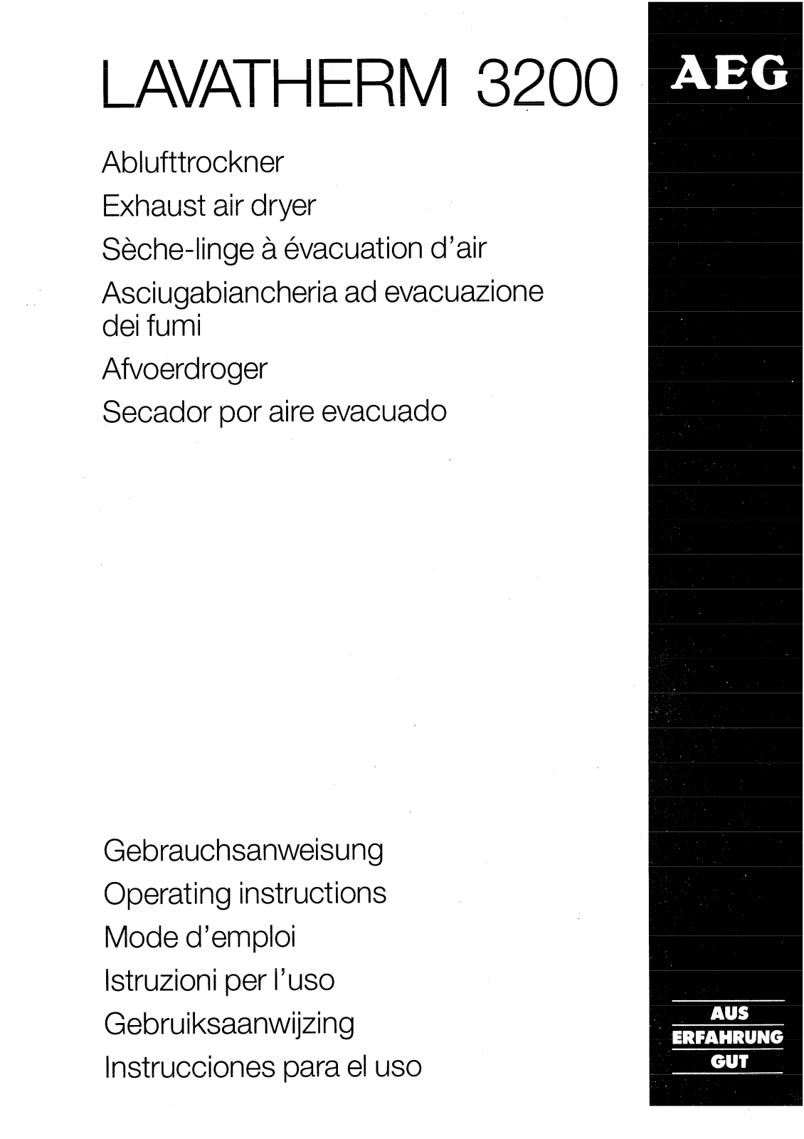 AEG LTH3200 User Manual