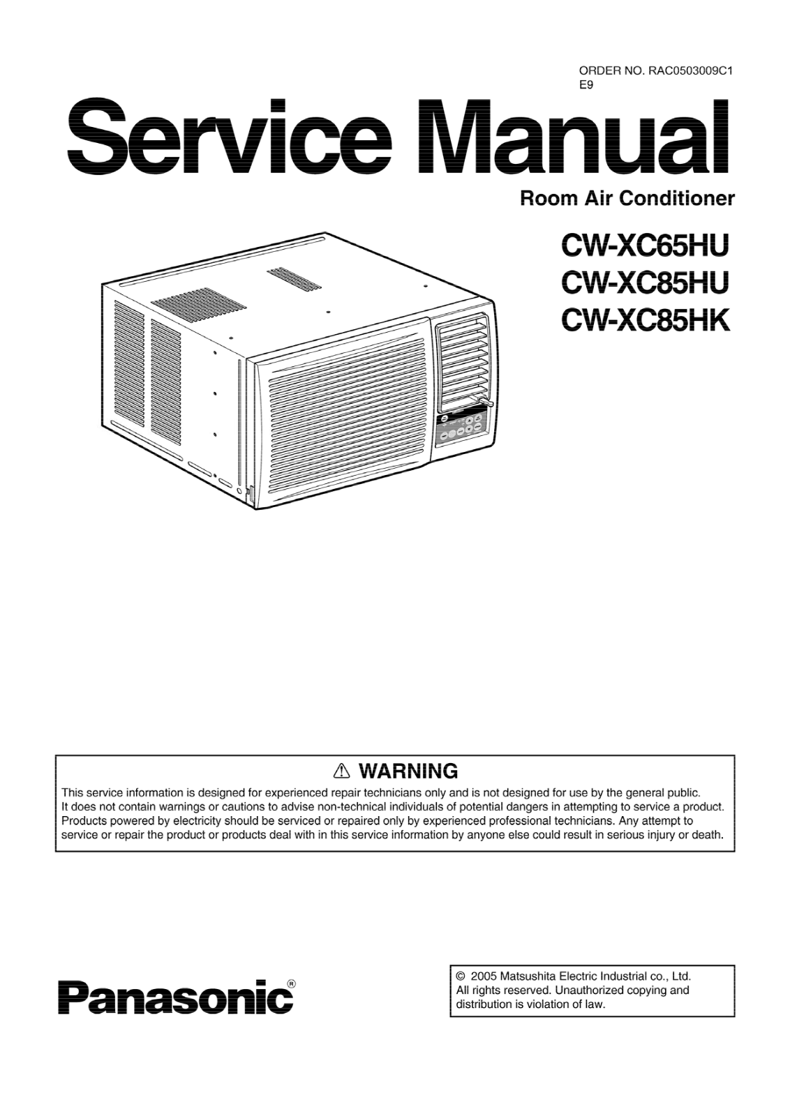 Panasonic Cw-xc85hk, Cw-xc65hu, Cw-xc85hk, Cw-xc85hu Service Manual