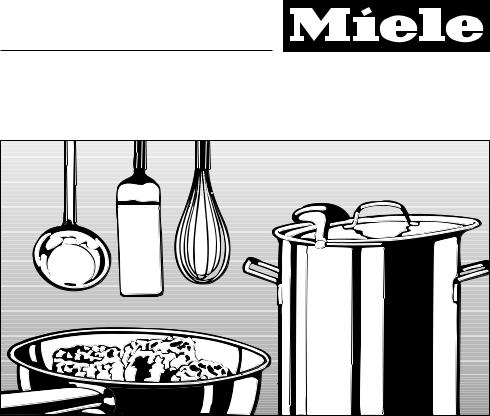 Miele KM 549, KM 554 User Manual