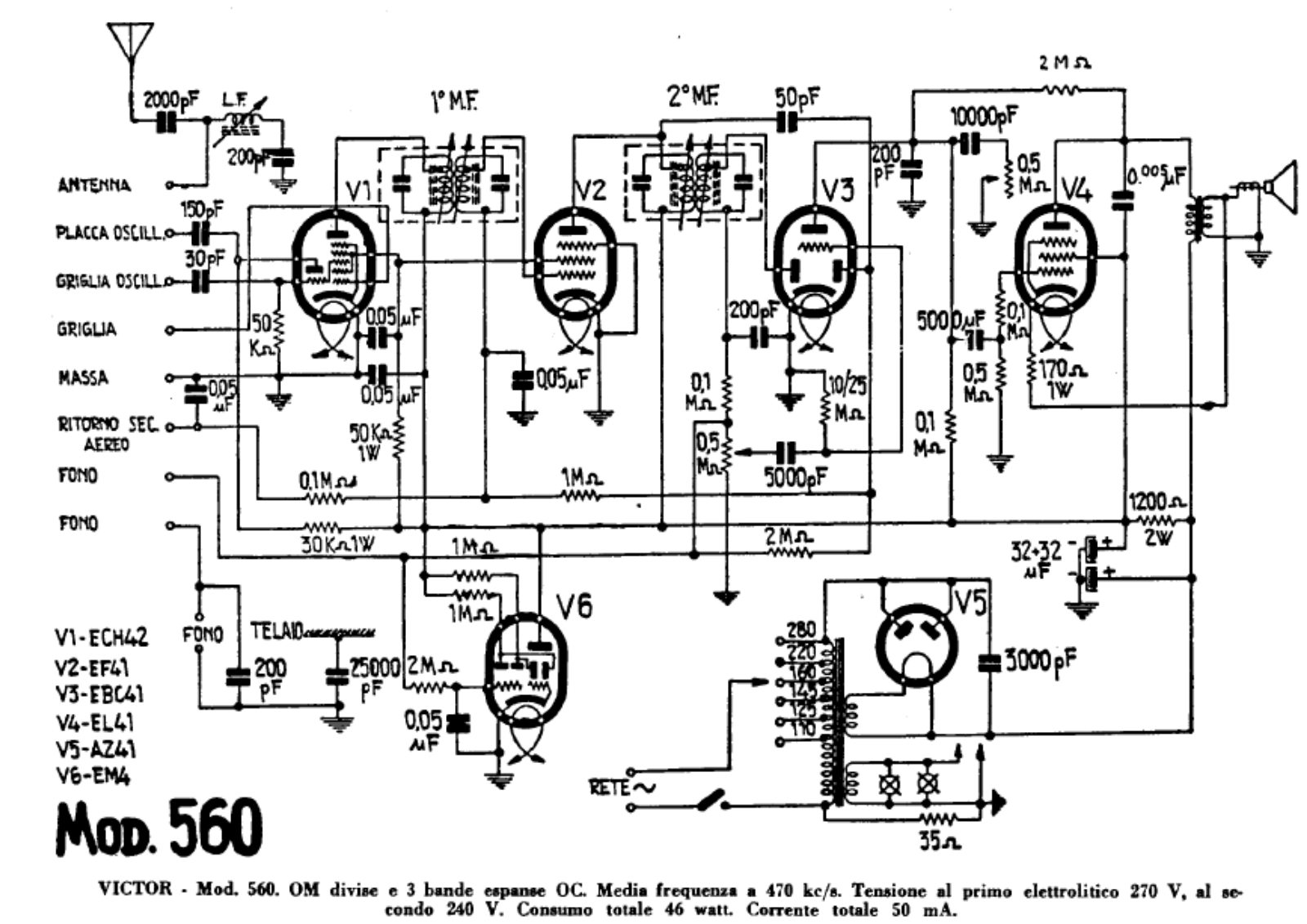 Victor 560 schematic