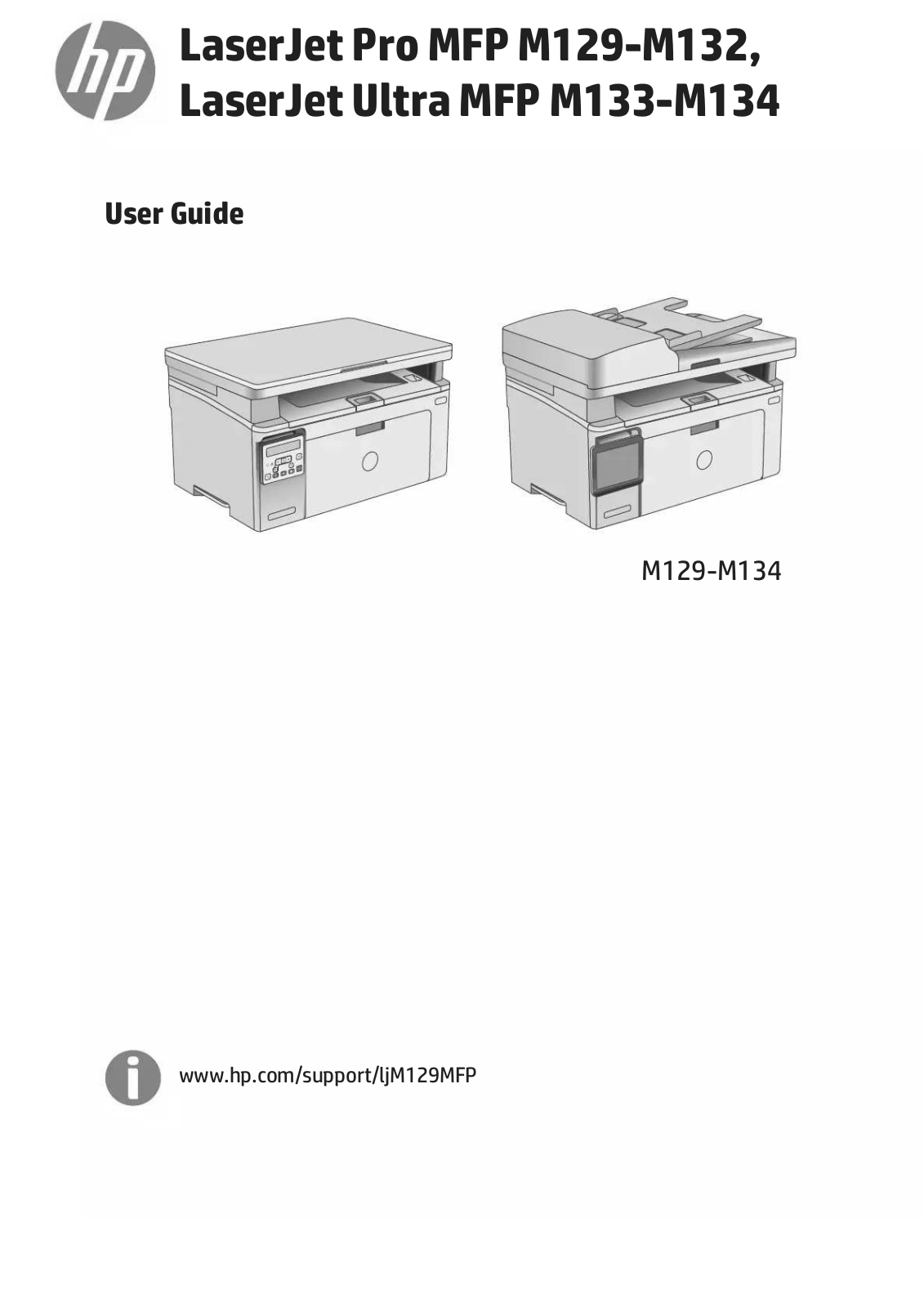 HP MFP M129, MFP M132, MFP M133, MFP M134 User Manual