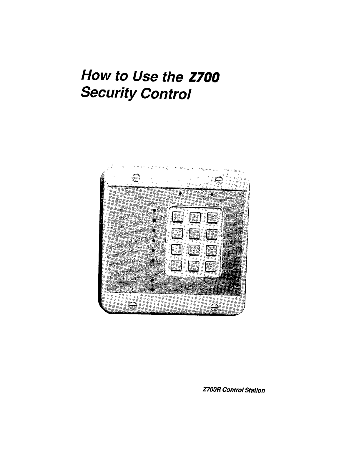 Moose Z700 quick reference guide