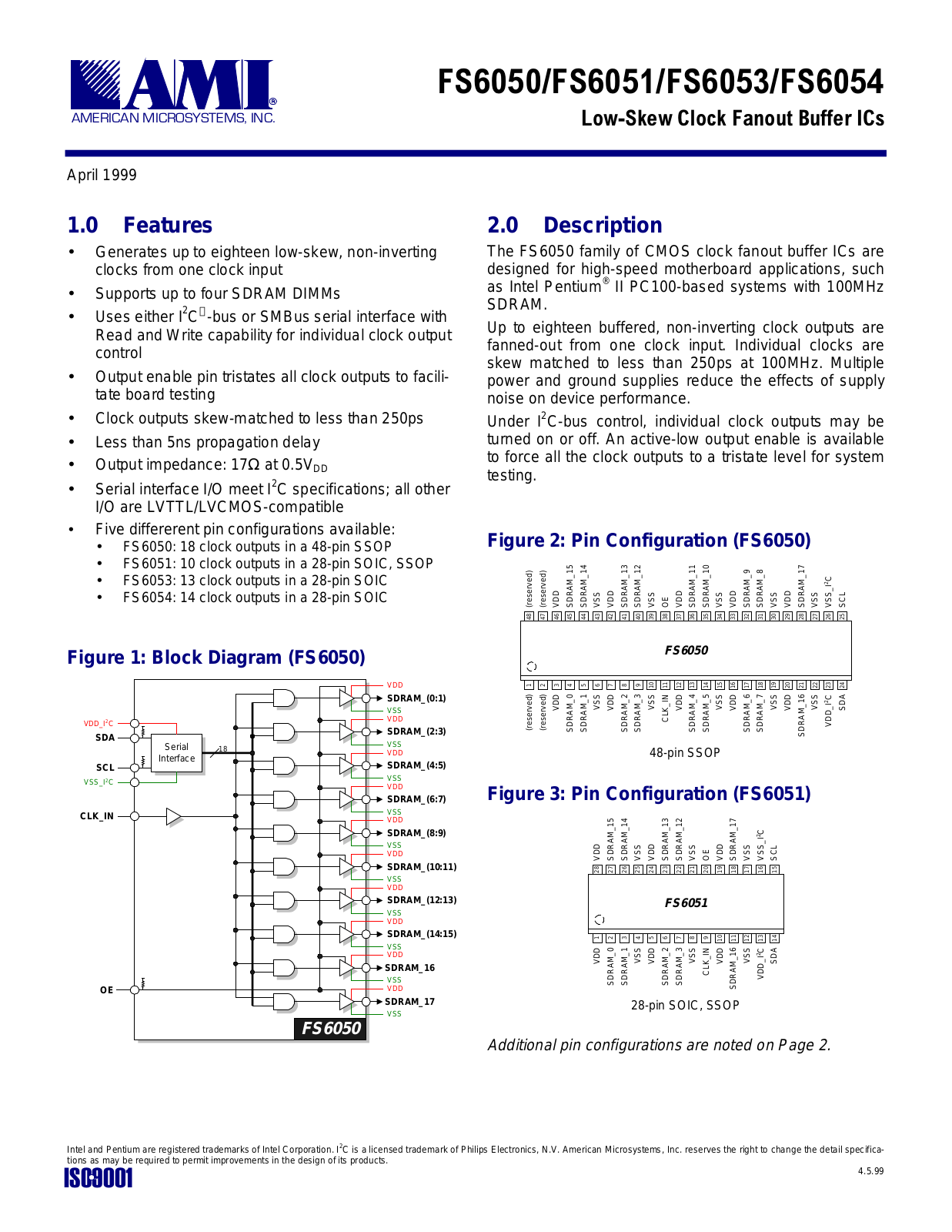 Datasheet FS6054, FS6053, FS6051, FS6050 Datasheet (AMIS) - ManualMachine.com
