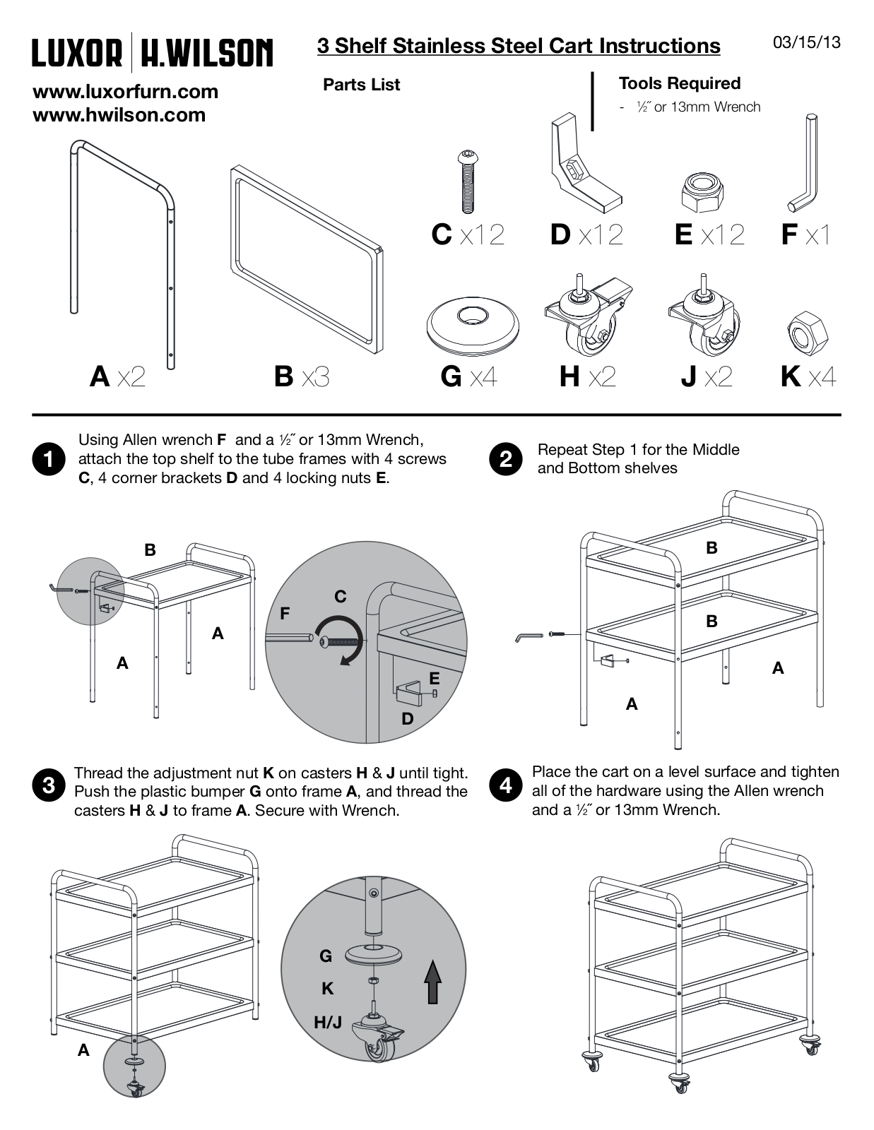 Luxor|H.Wilson ST-3 User Manual