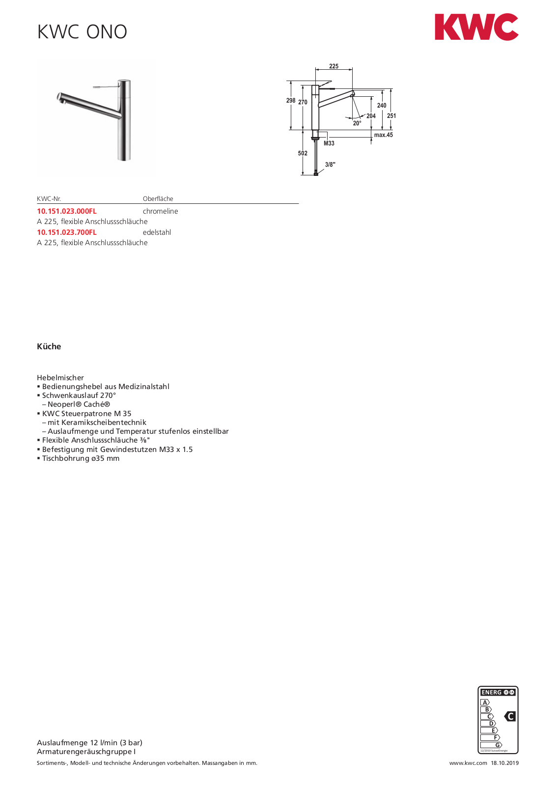 Franke 10.151.023.000FL Service Manual