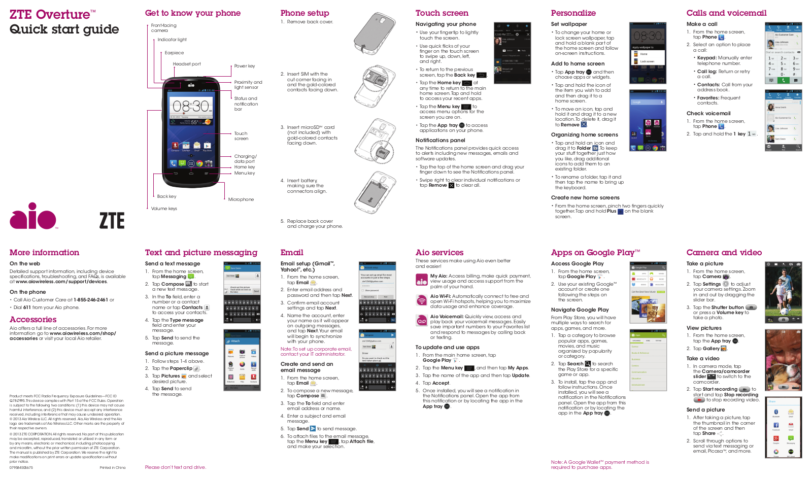 ZTE Overture Quick Start Guide