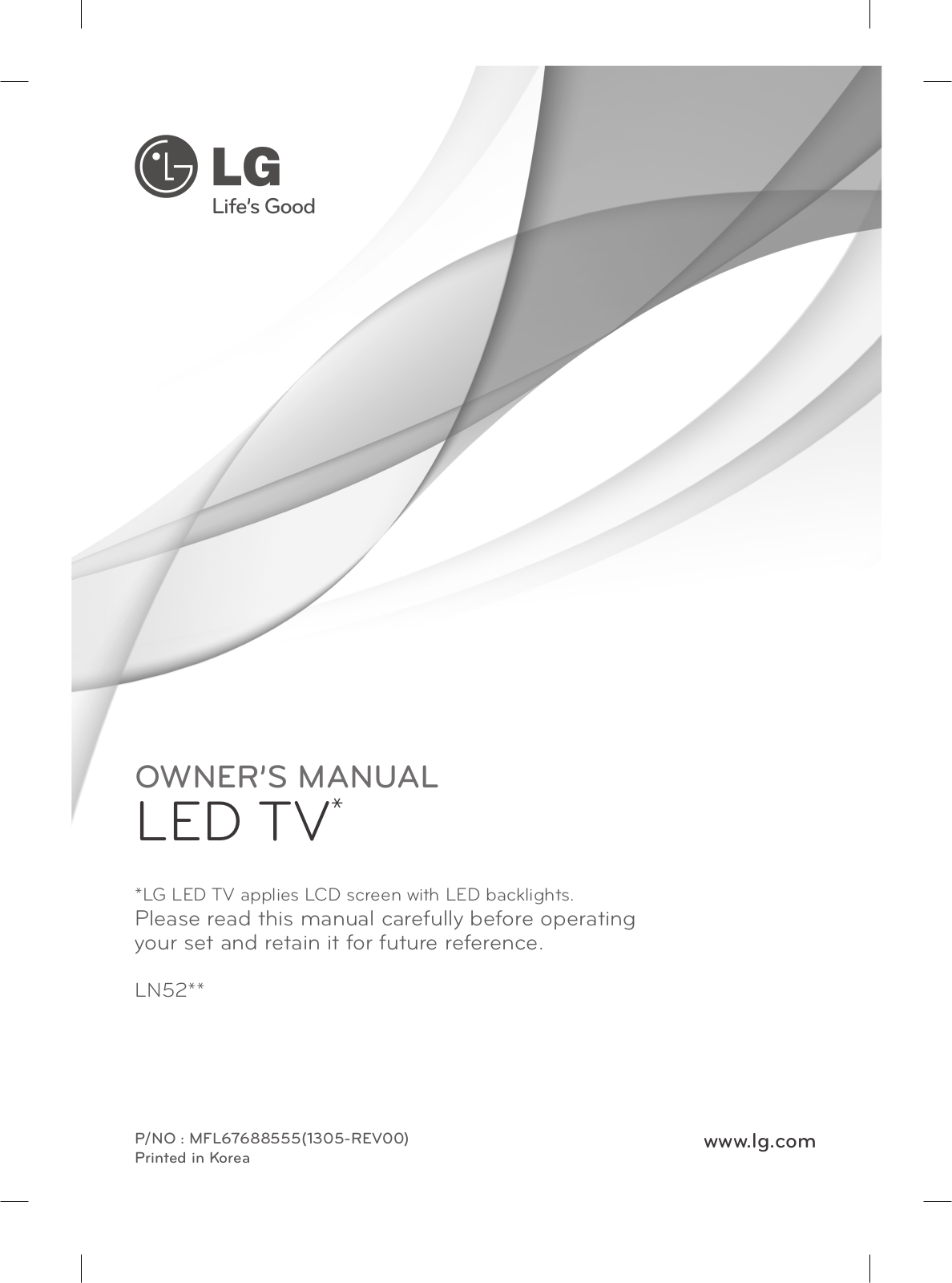 LG 32LN5200-ZA, 32LN5203-ZA, 32LN5204-ZA, 42LN520B-ZA, 42LN5200-ZA User Manual